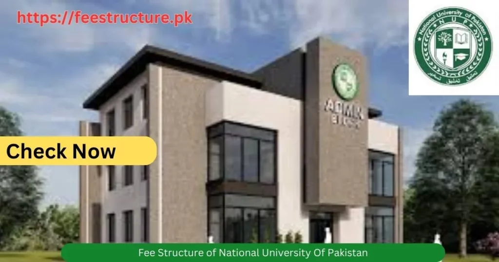Fee Structure of National University
