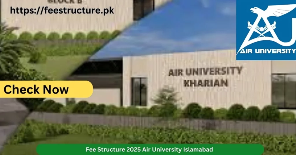 air university islamabad Fee Structure 2025